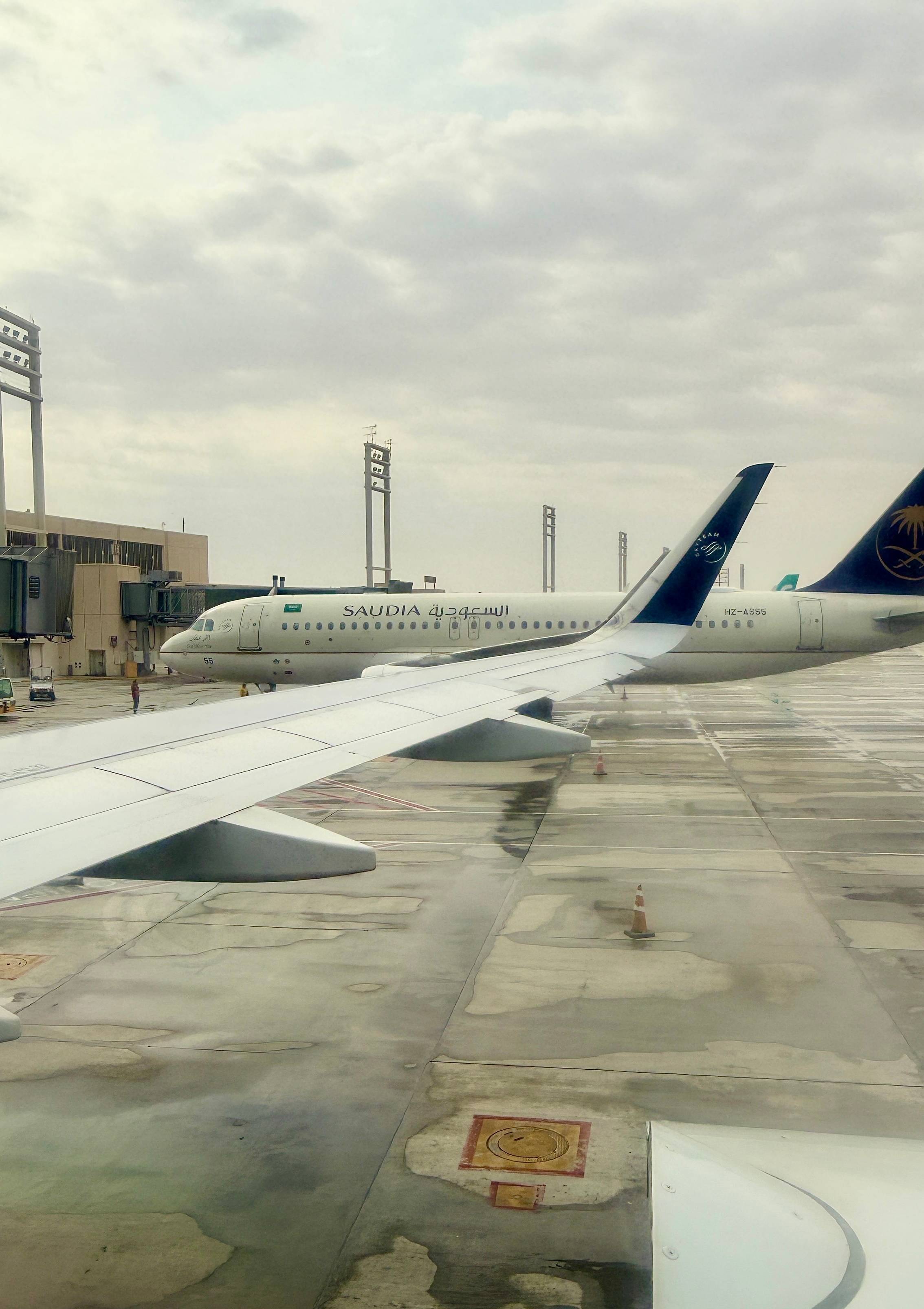 A plane in first person view from inside of another plane