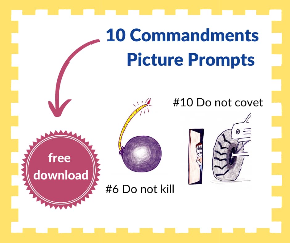 Ten Commandment Picture Prompts