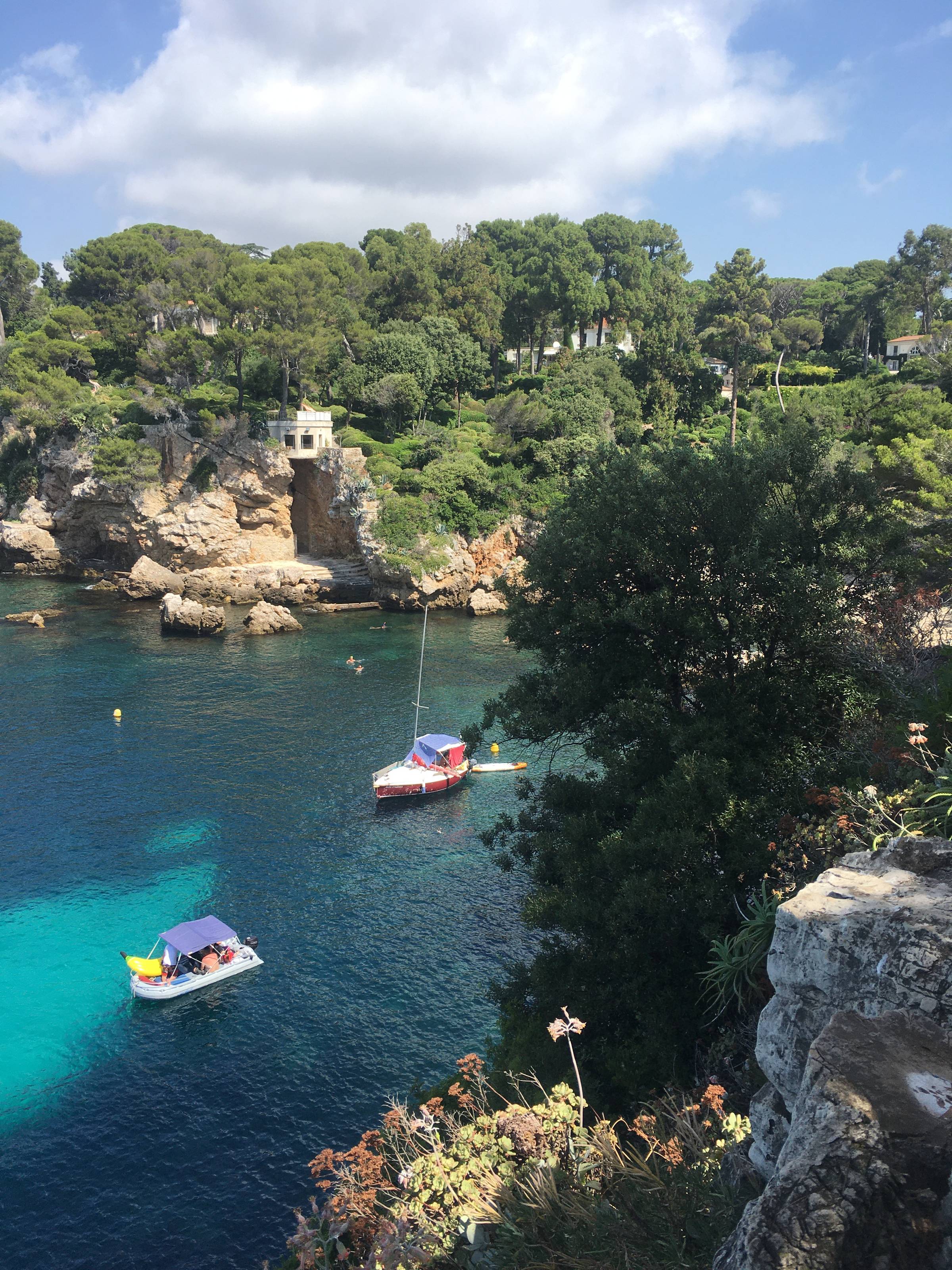 The coastline of Cap d'Antibes