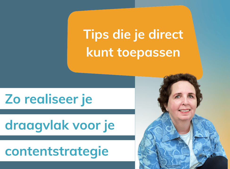 Nieuwsbrief met praktische stappen waarmee je draagvlak voor je contentplan realiseert.