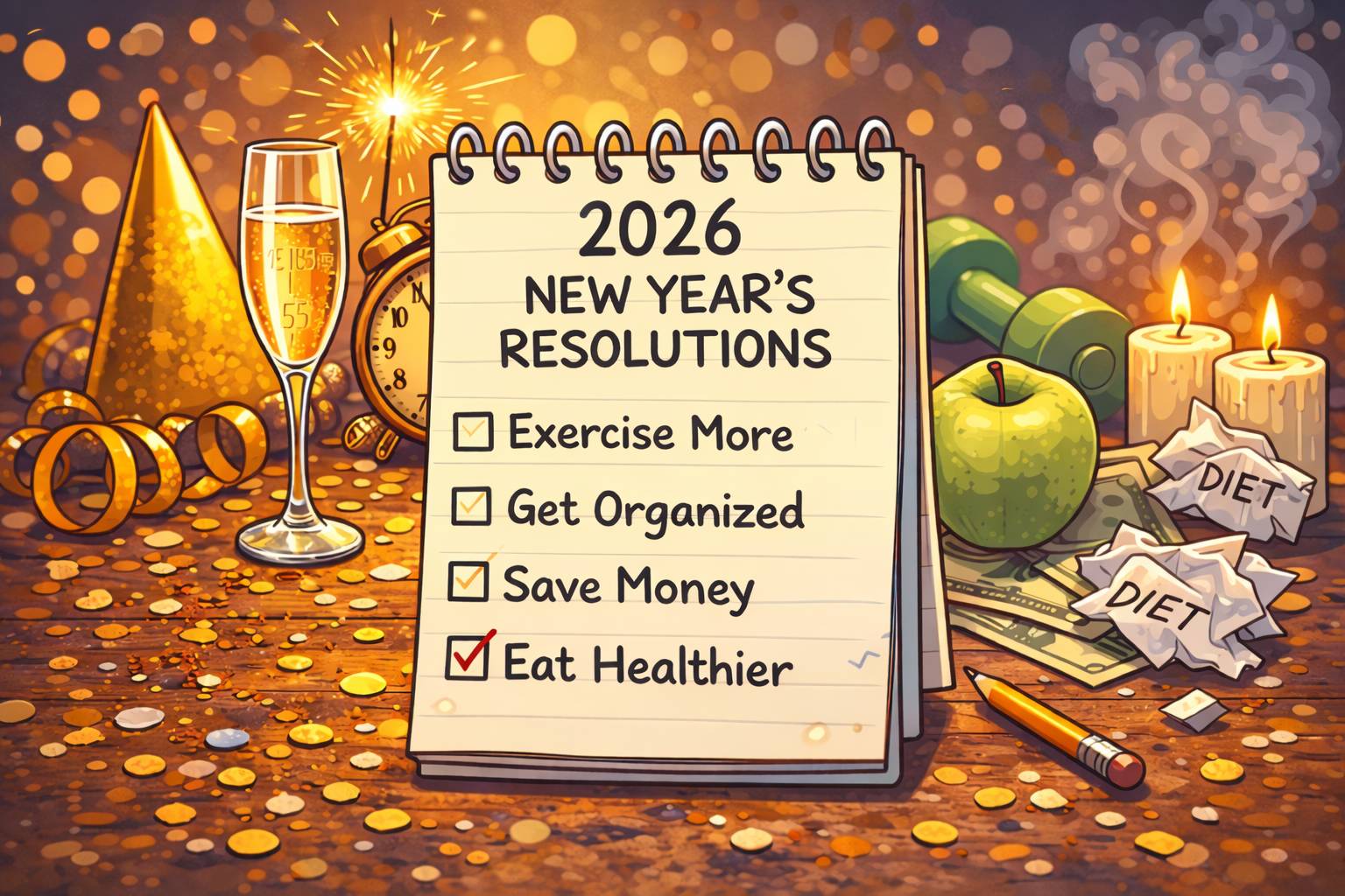 New Year's Resolutions List