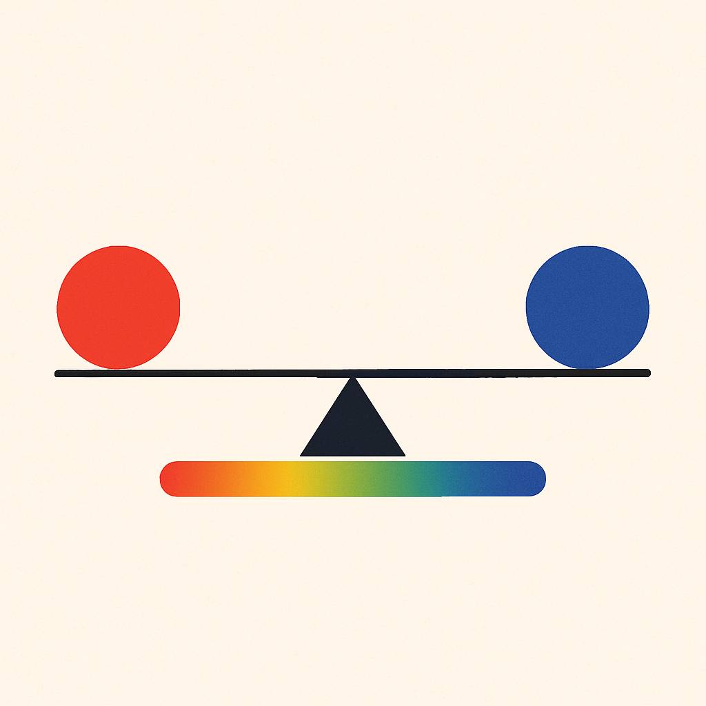 Middle of a balance