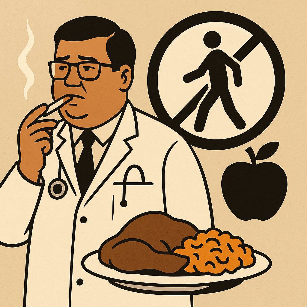 doctor smoking