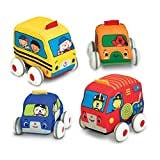 Practical Parenting Guide Age Appropriate Toys For Development. Pull Back Vehicles By Melissa and Doug.