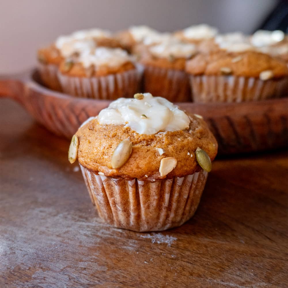 Pumpkin Muffins with Cream Cheese