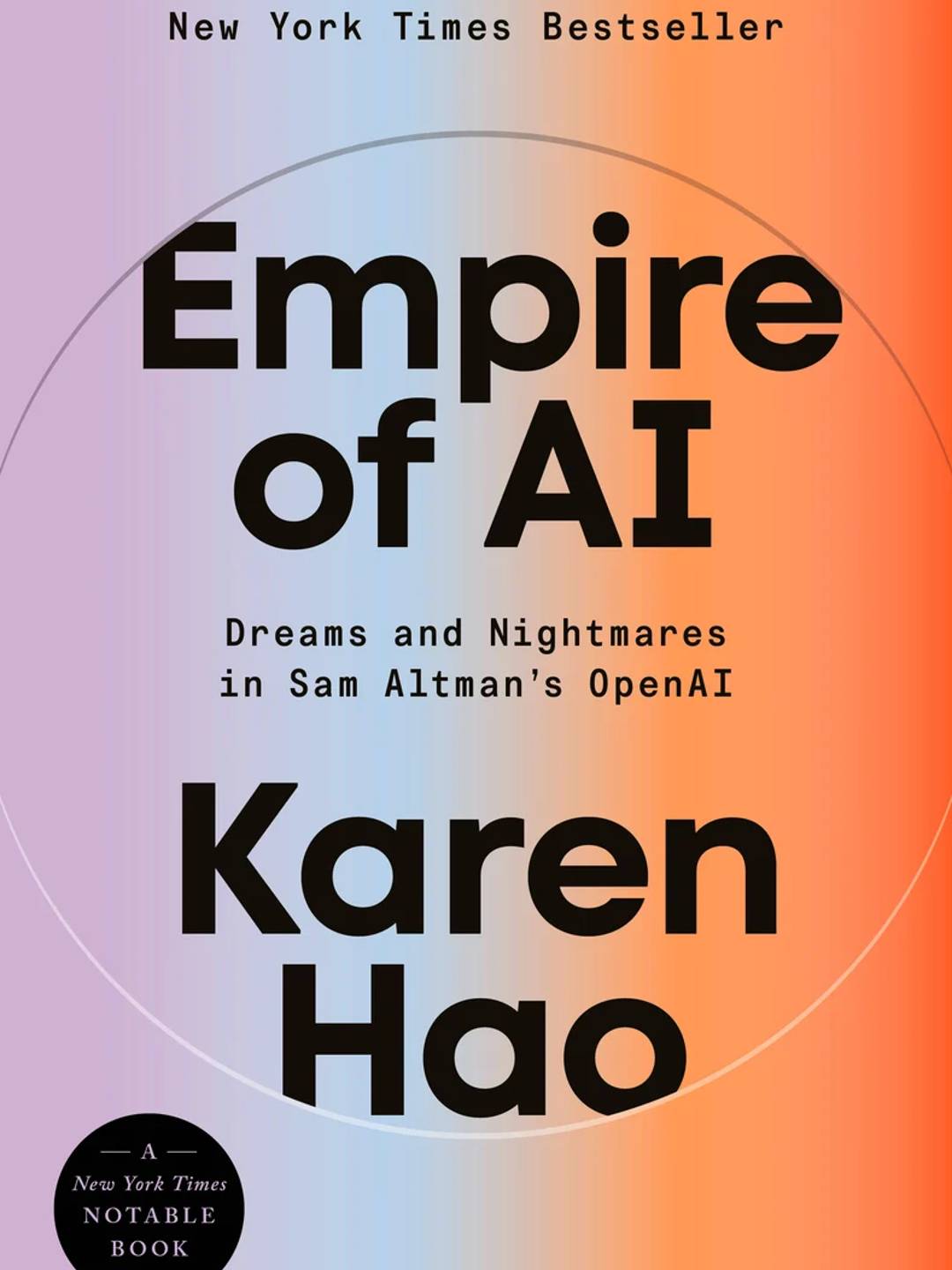 Book Cover: Empire of AI by Karen Hao