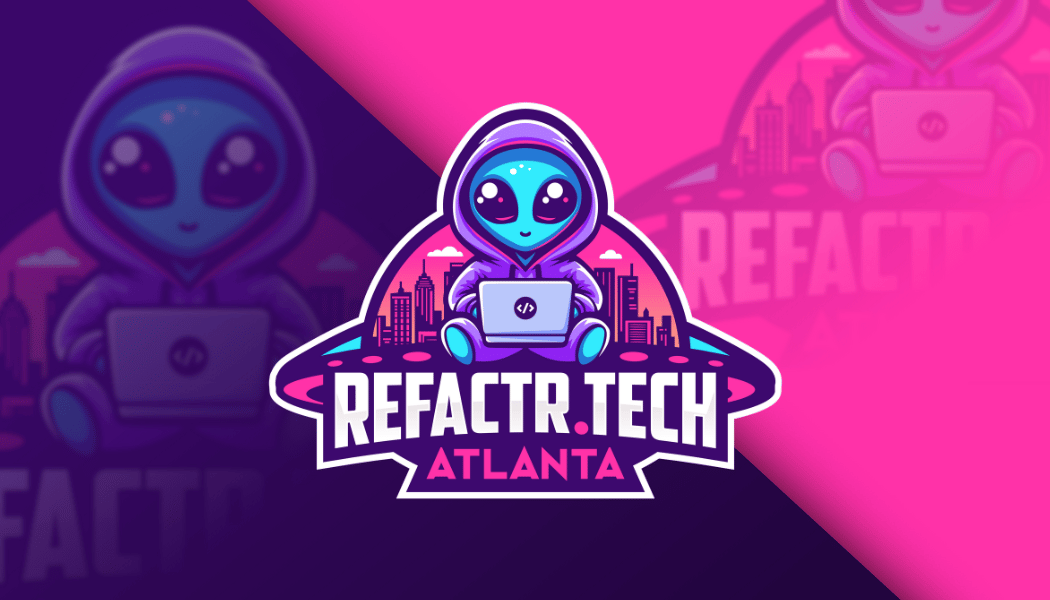 Cutesy illustration of a blue alien wearing a purple hoodie