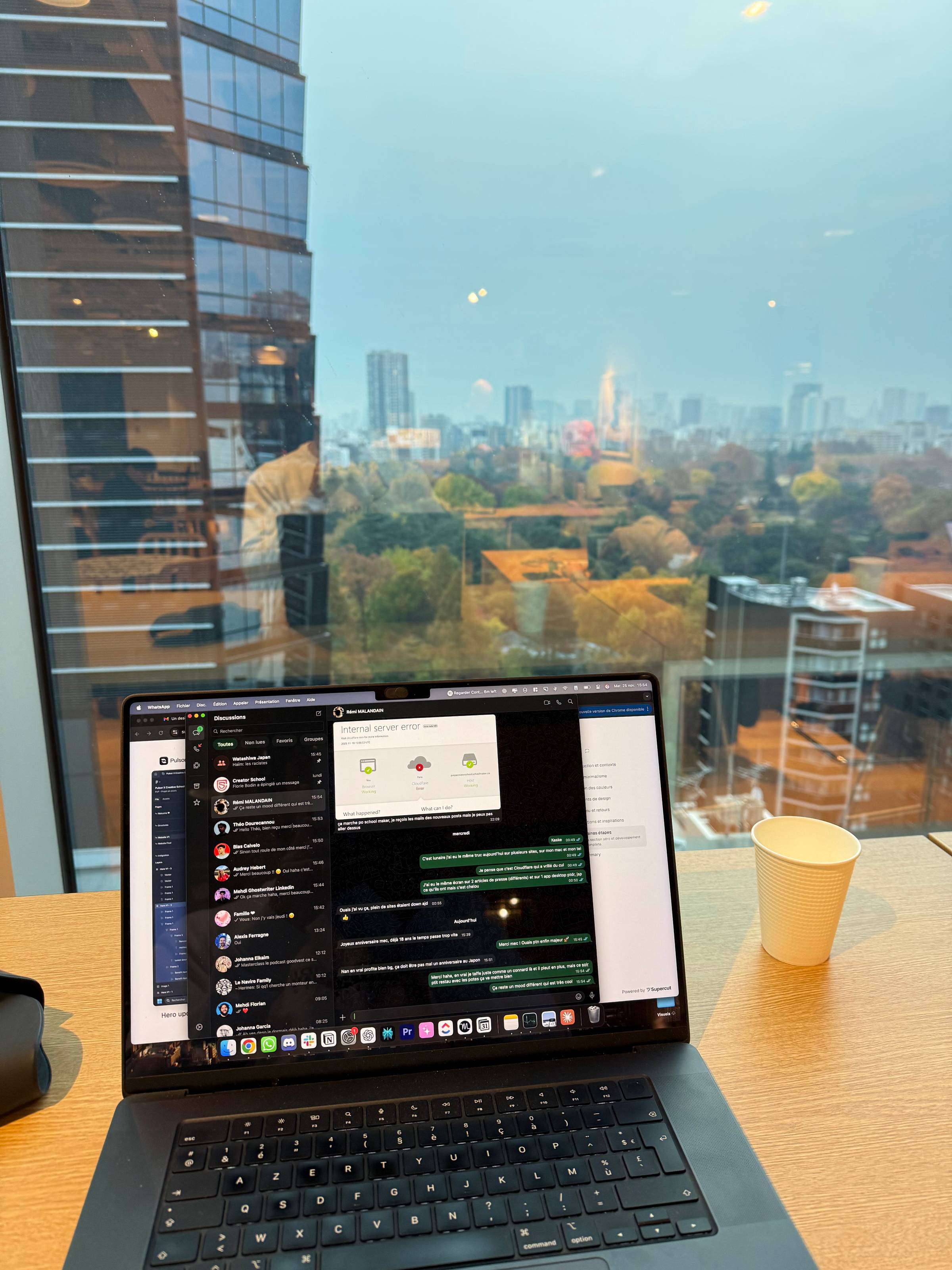 Point de vue depuis le WeWork de Shinjuku.