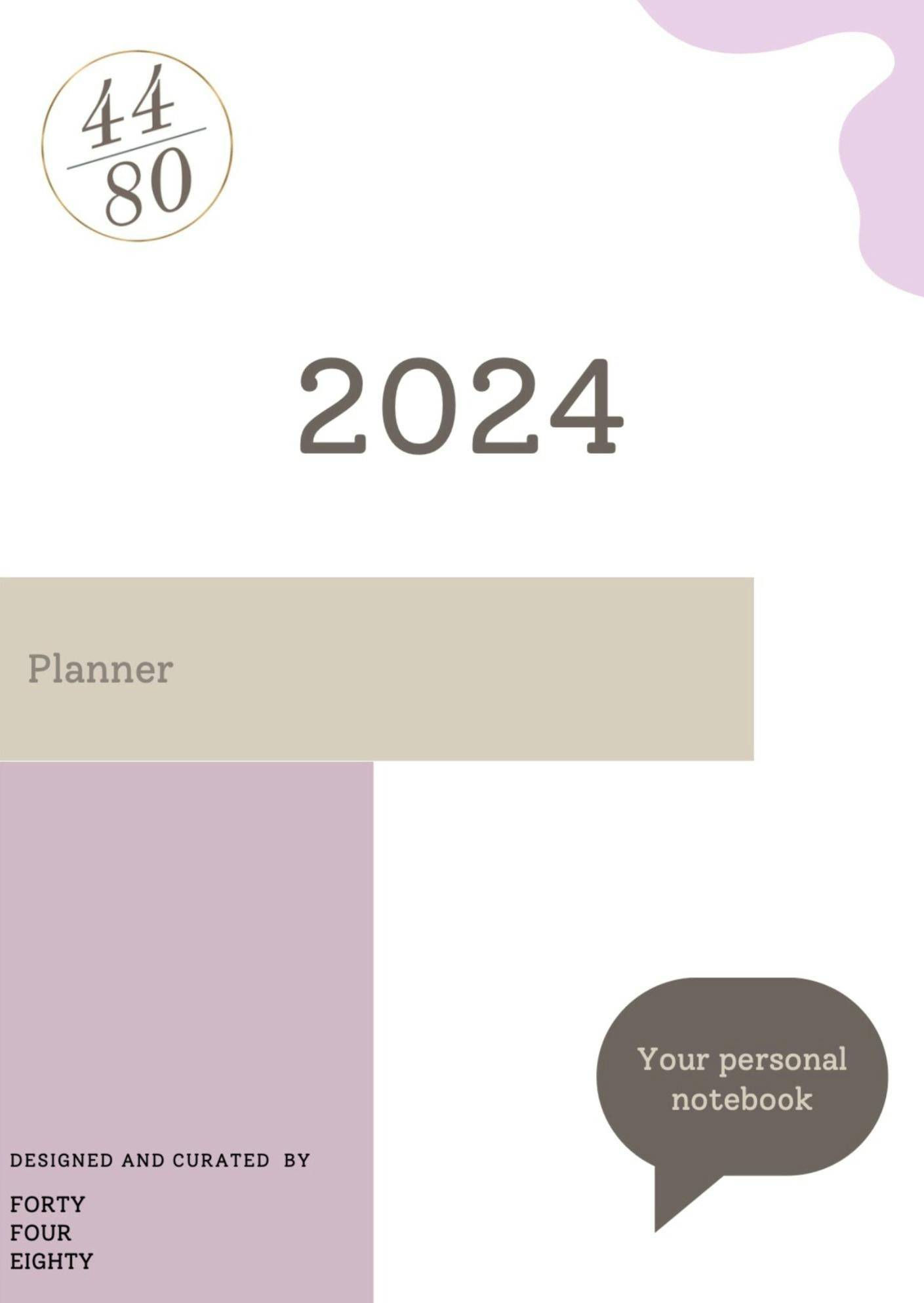 2024 Planner & Personal Calendar 
