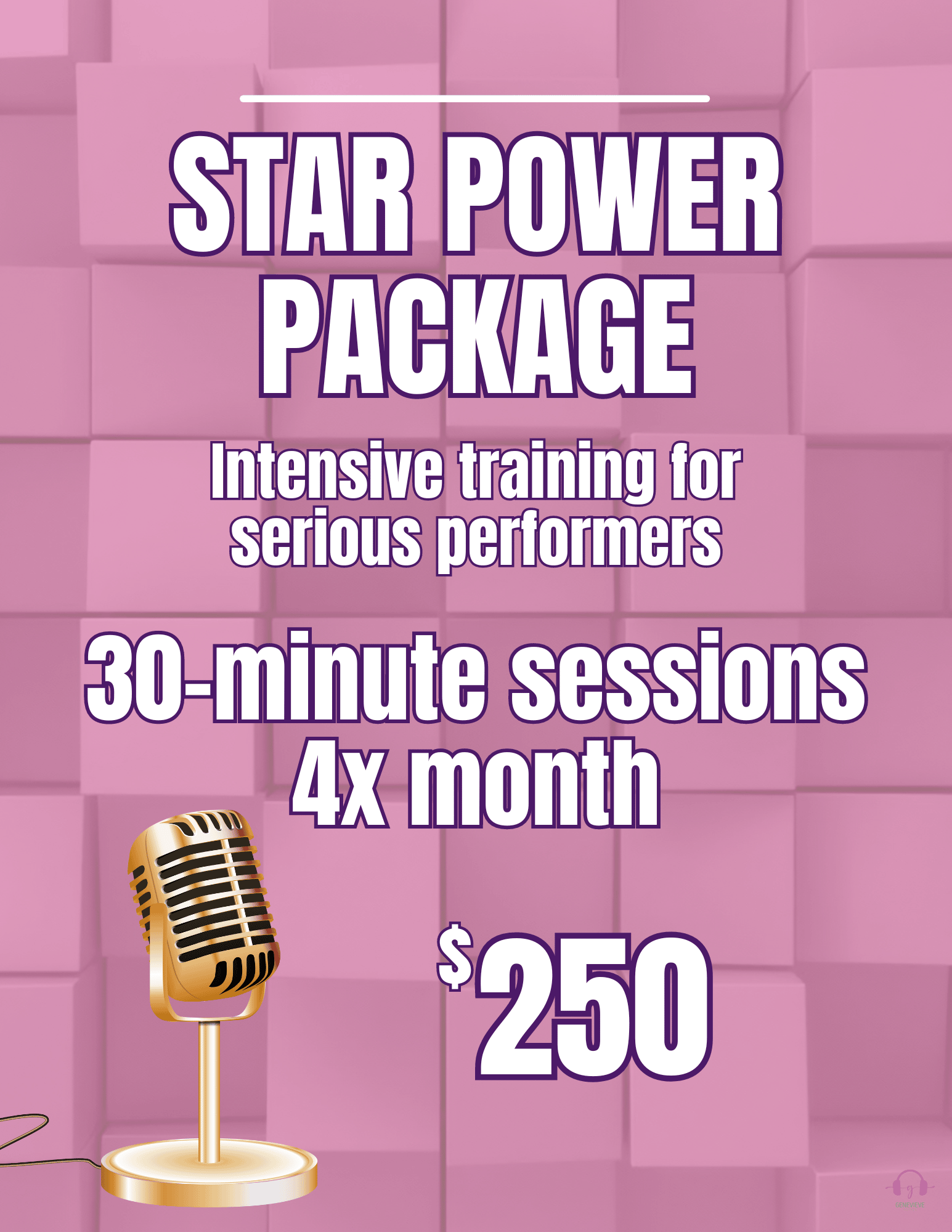 Star Power Package (30 minutes - weekly)