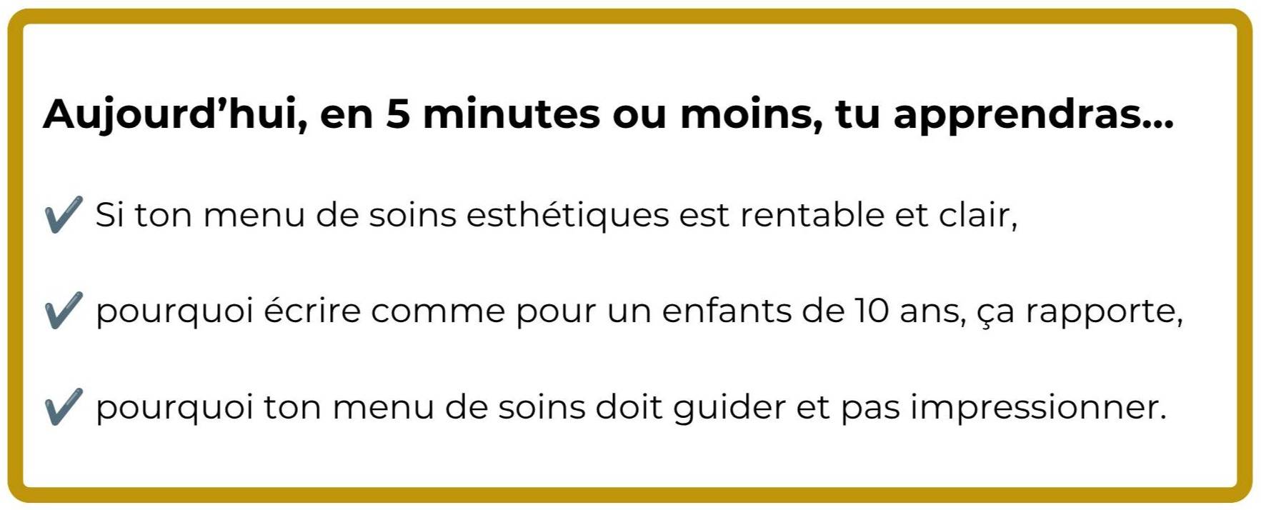 ton menu de soins esthétiques rentable et clair - helene leblond