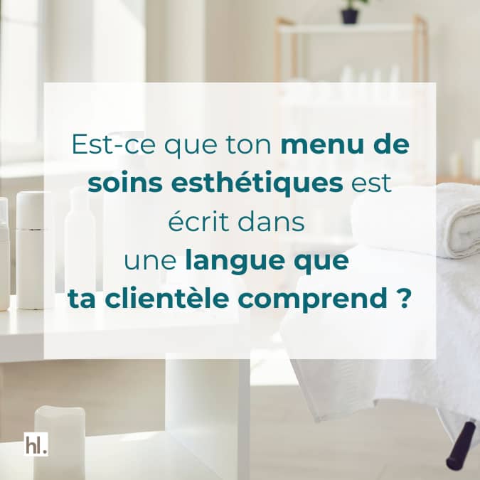 menu de soins esthe?tiques rentable et clair - helene leblond 