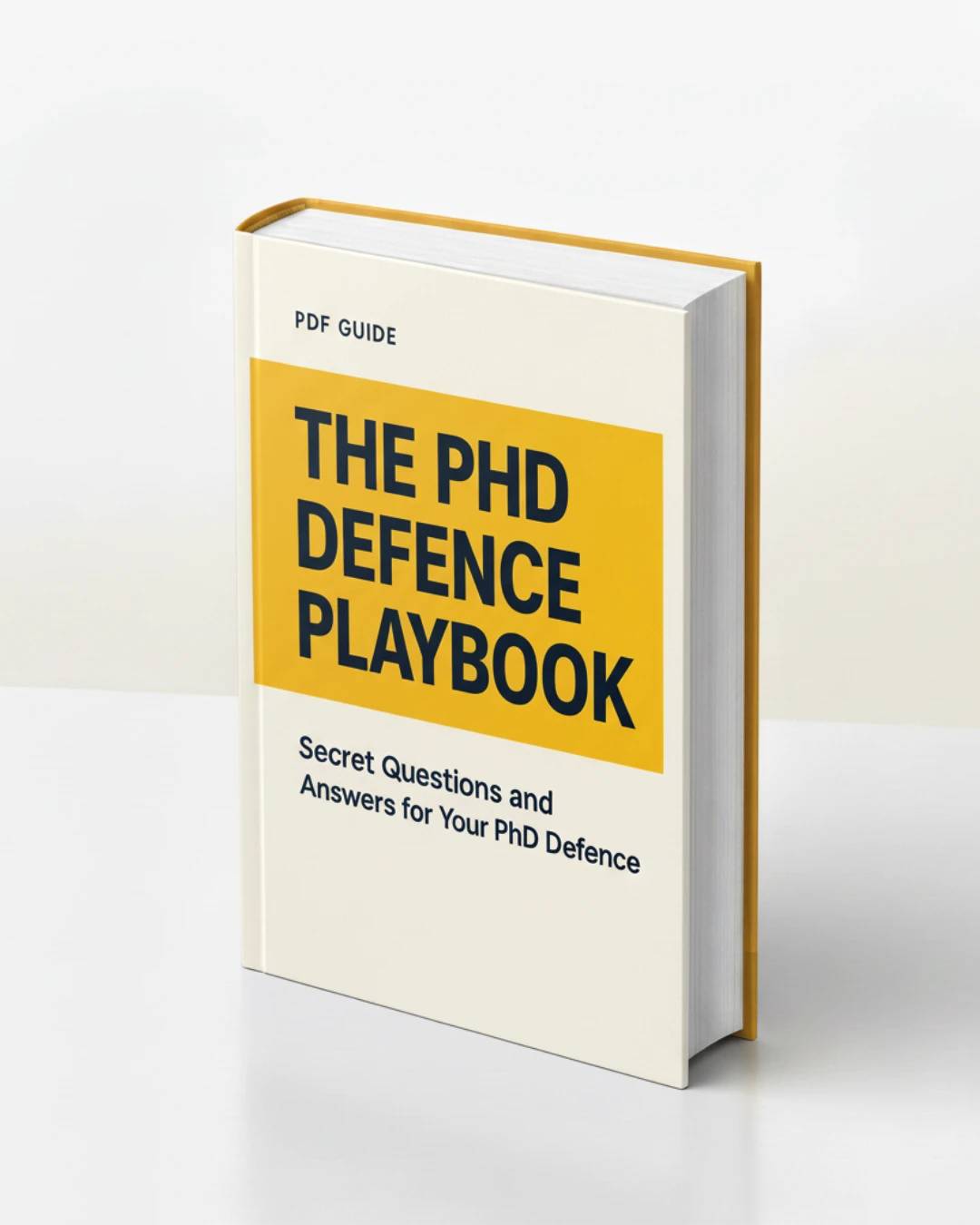The PhD Defence Playbook