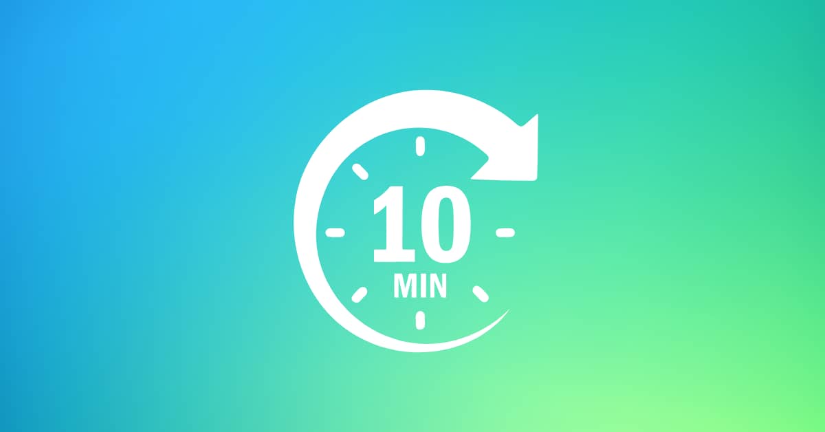 ten minute timer to feel like you again