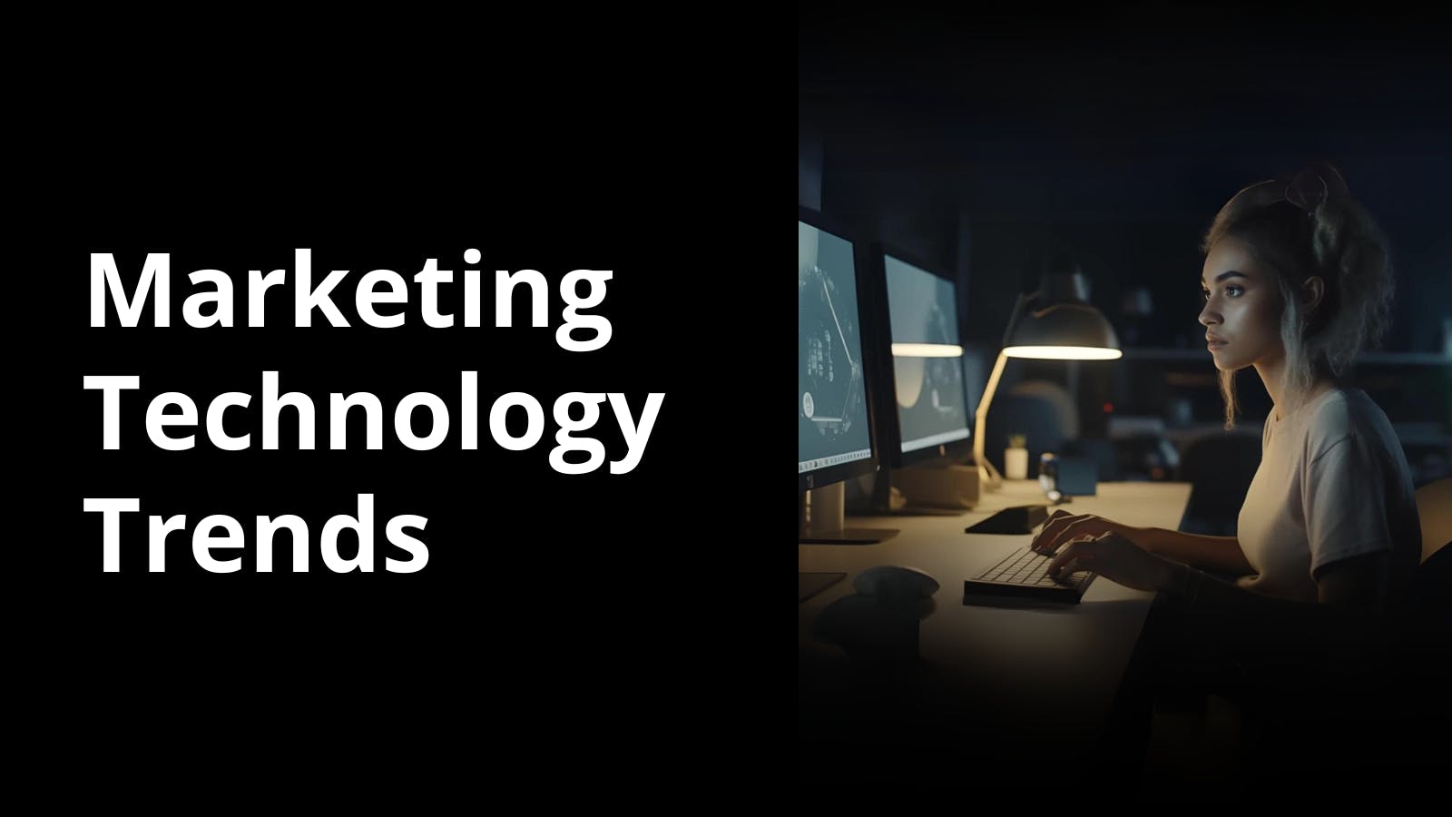 Graphic reads: Marketing Technology Trends