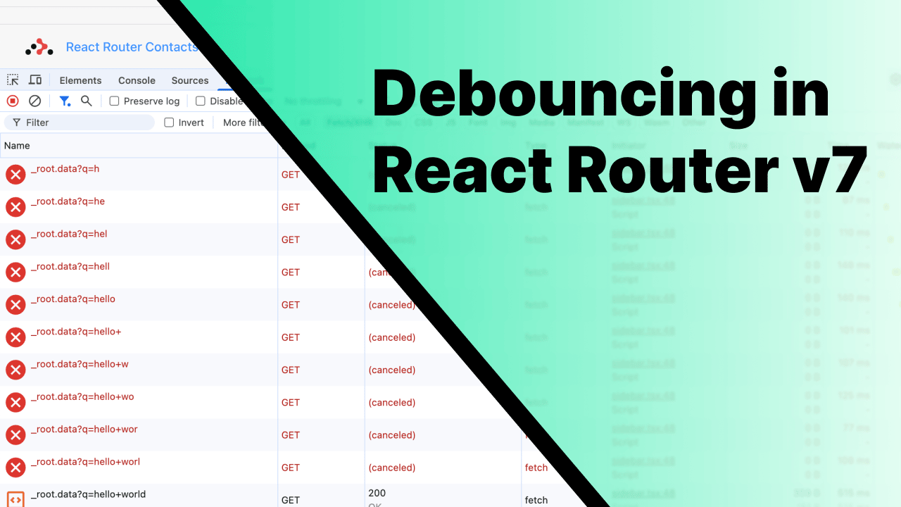 Debounce Requests in React Router v7