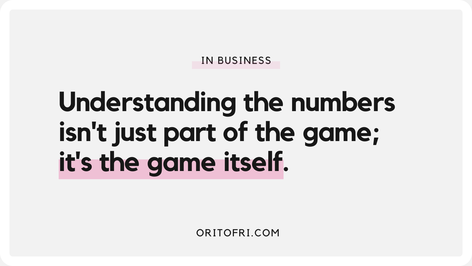 Understanding the numbers isn't just part of the game; it's the game itself.