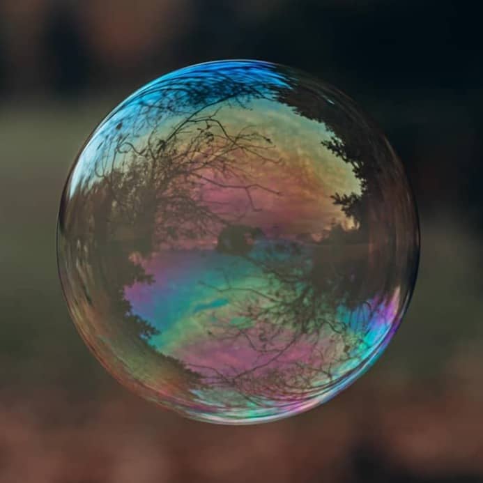 close up photo of bubble