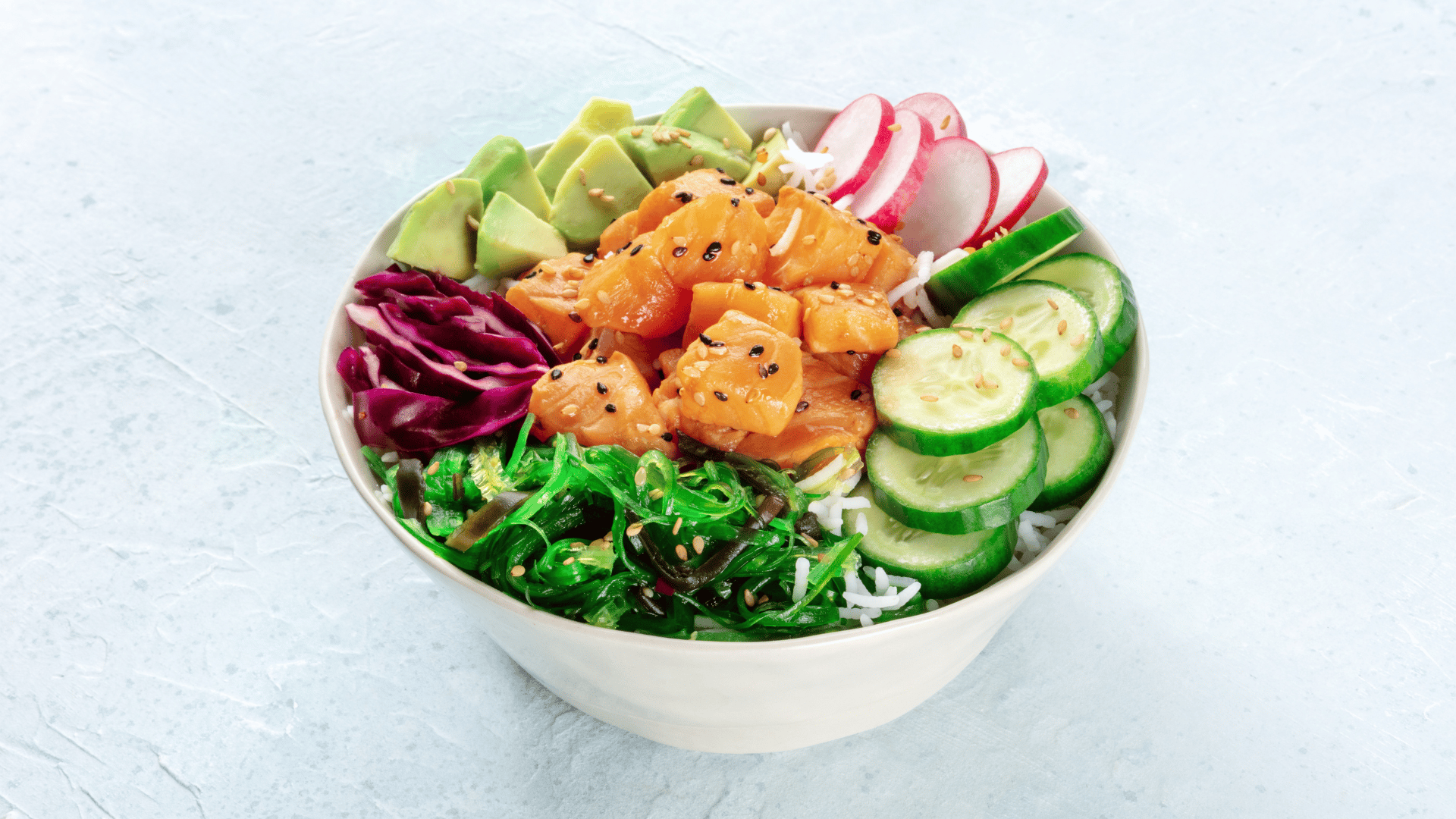 Perimenopause Salmon Poke Bowl