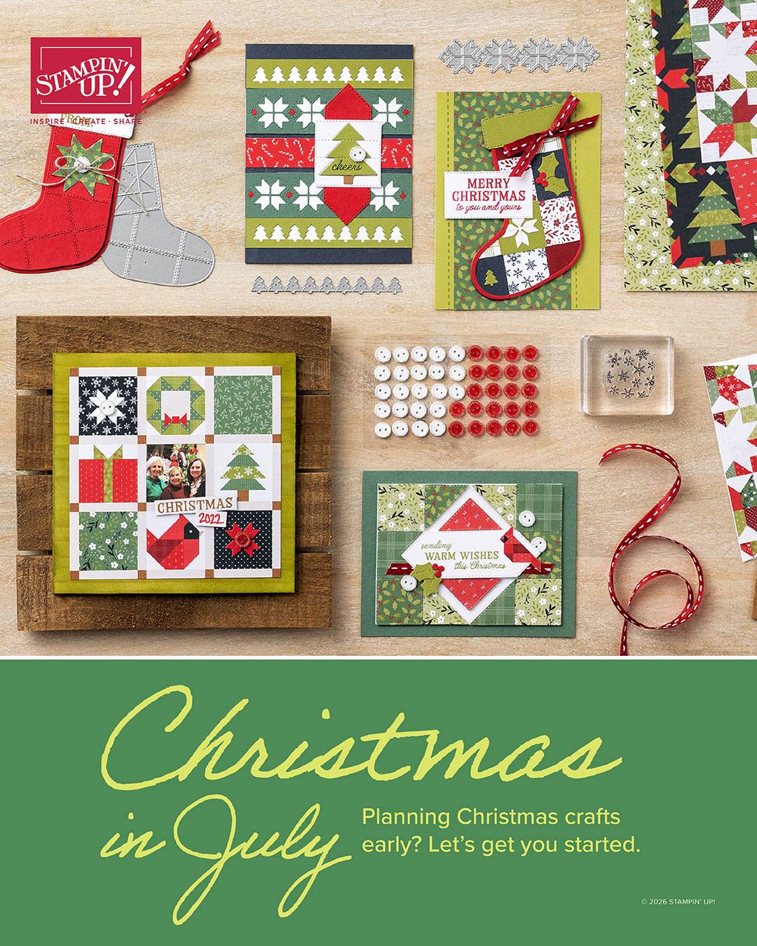Christmas in July creative projects