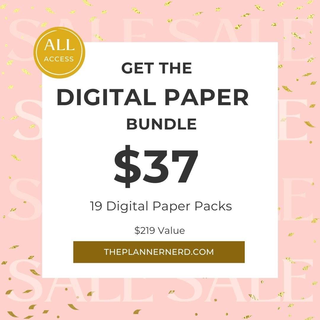 digital paper bundle deal at The Planner Nerd