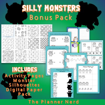 bonus for silly monsters black and white edition