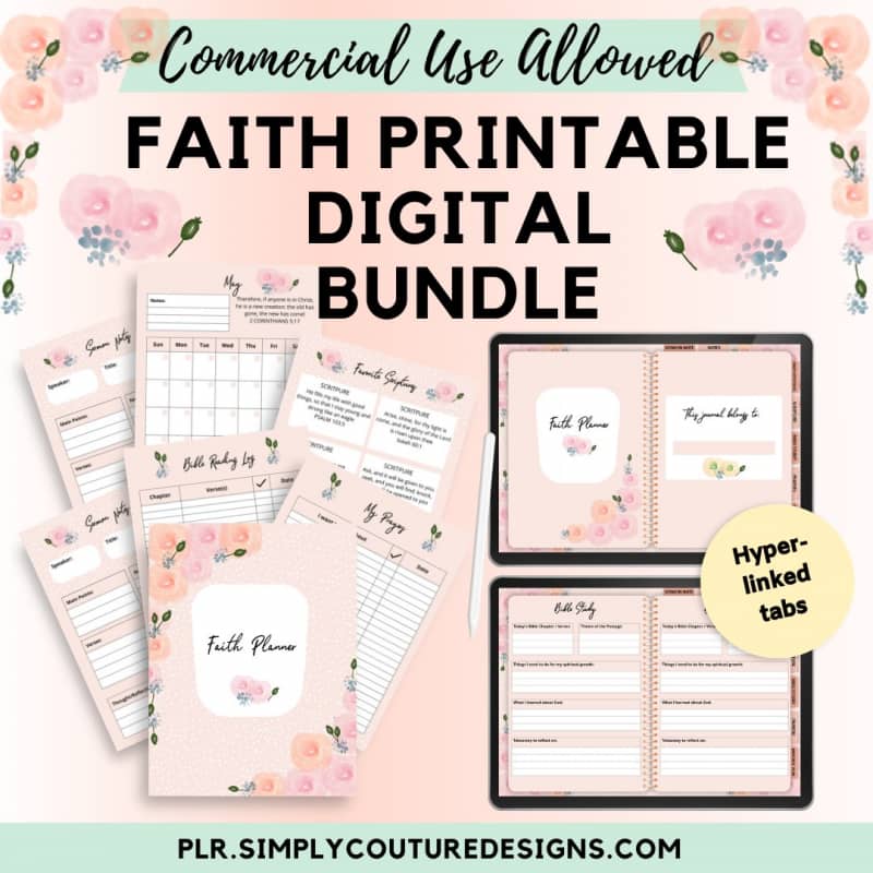 Faith planner bundle