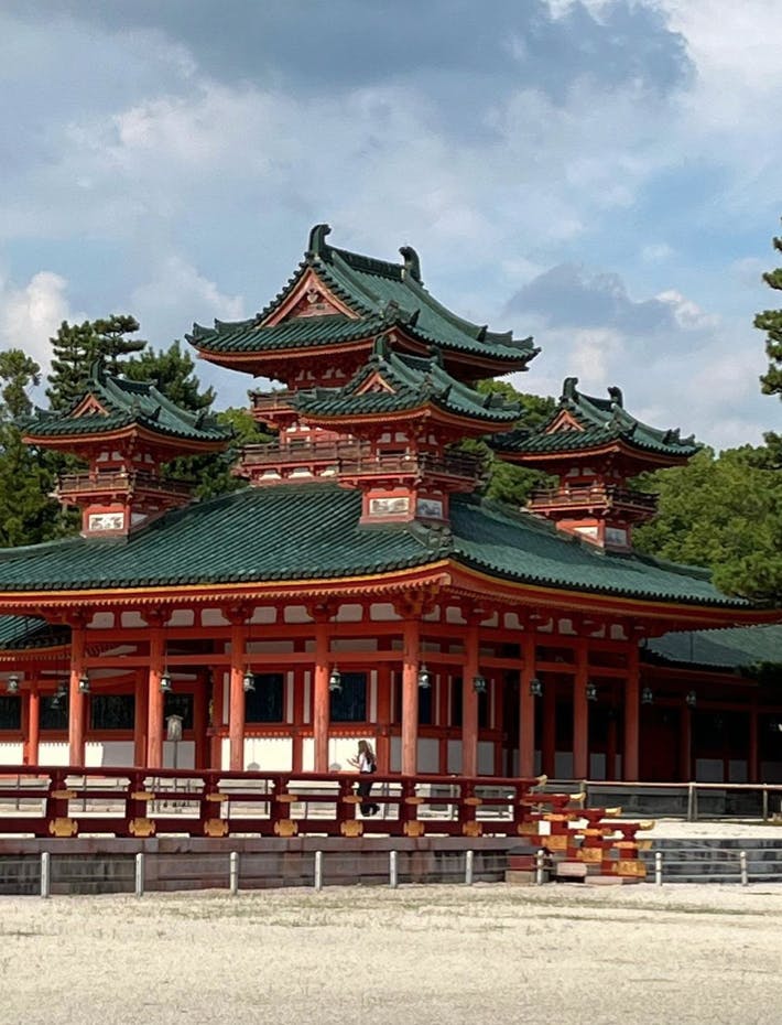 This image of Kyoto's Heian Shrine is one taken on  the second day of the Summer 30 Day "Walking Like a Boss" Challenge. 