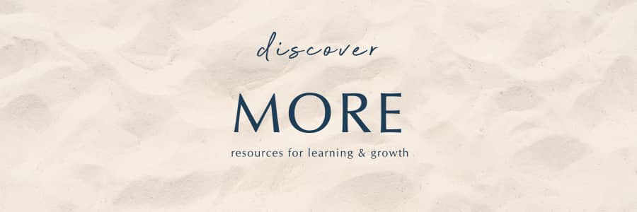 Logo from More Than Work newsletter that reads "discover MORE resources for learning & growth"