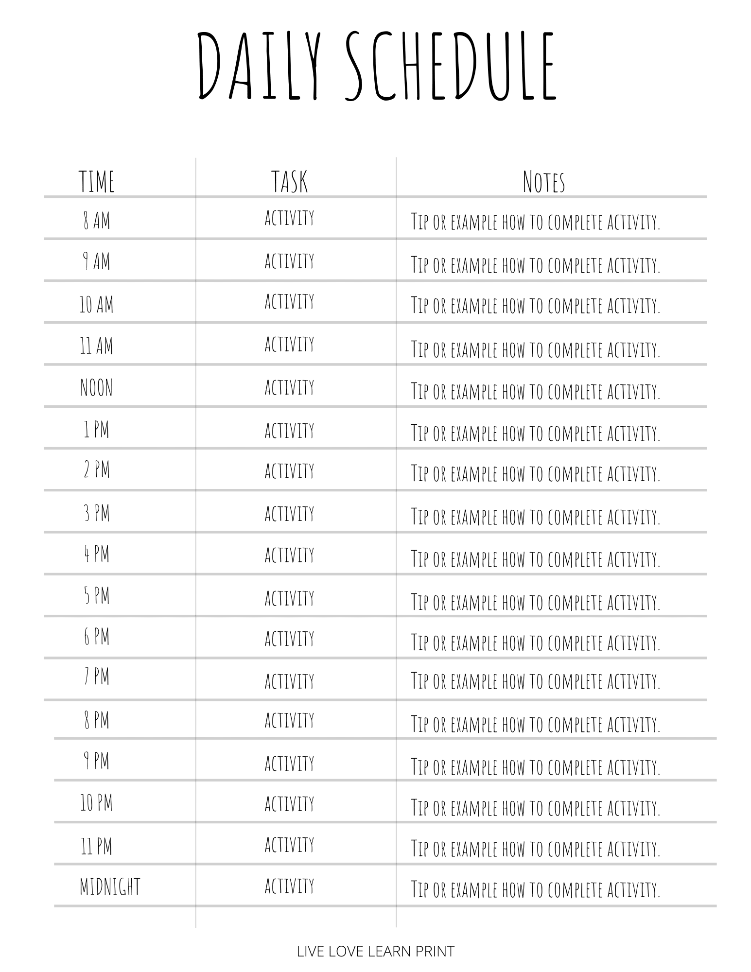 free-daily-schedule-printable-instant-download