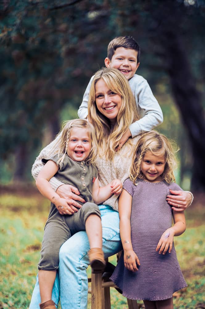 a fun family portrait