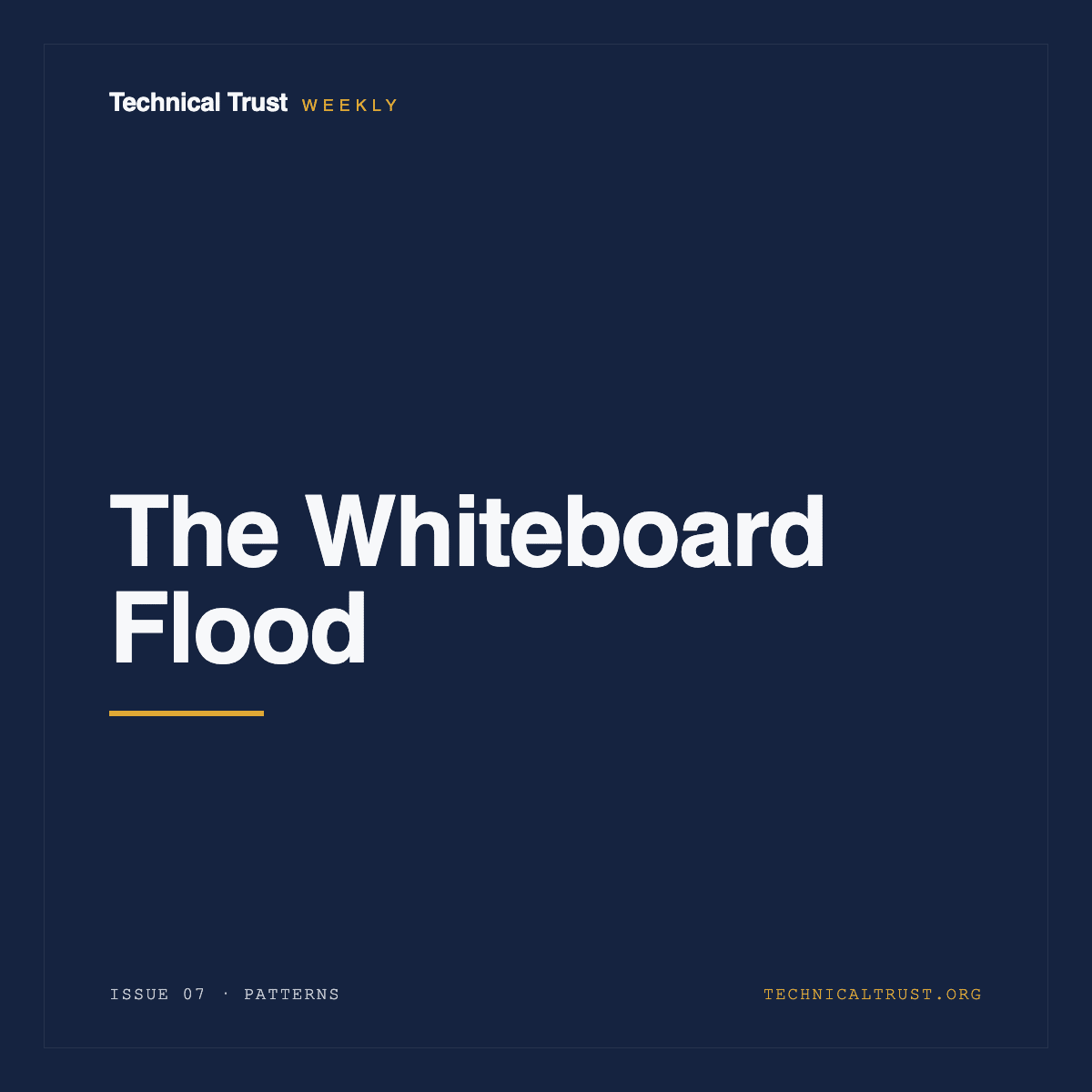 The Whiteboard Flood
