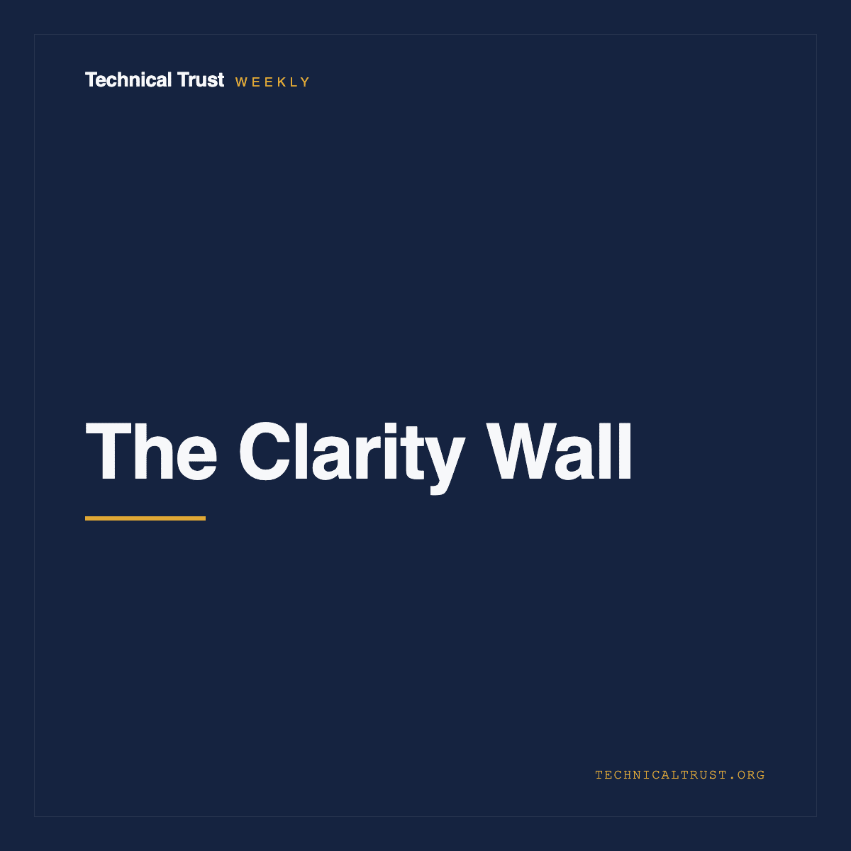 The Clarity Wall
