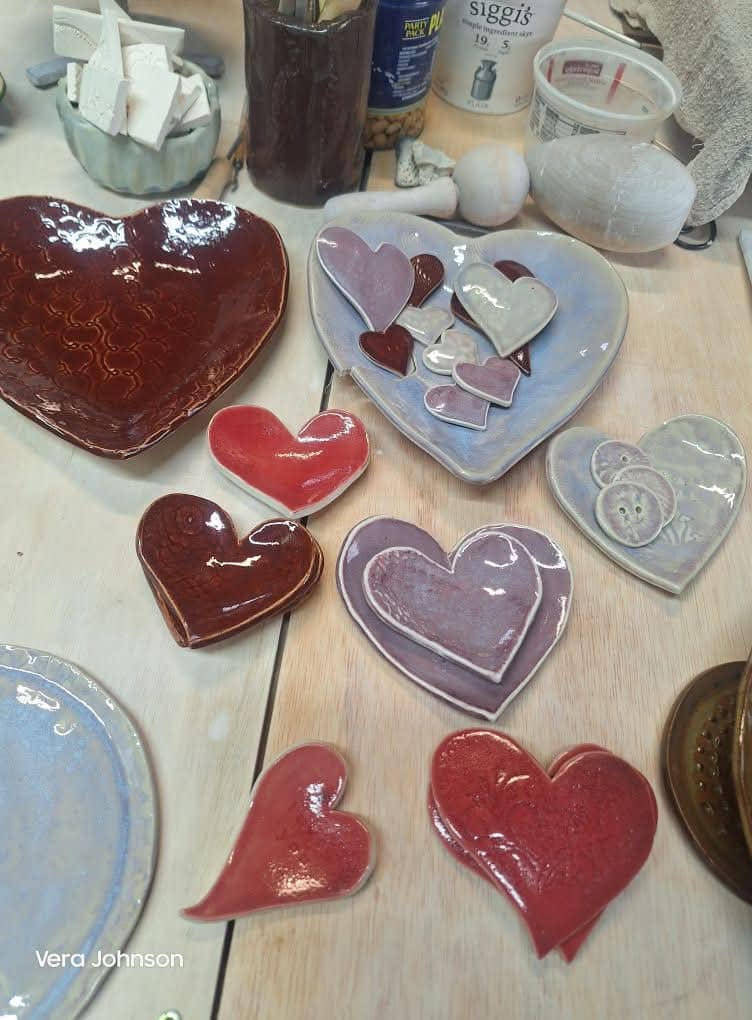 Heart shaped pottery