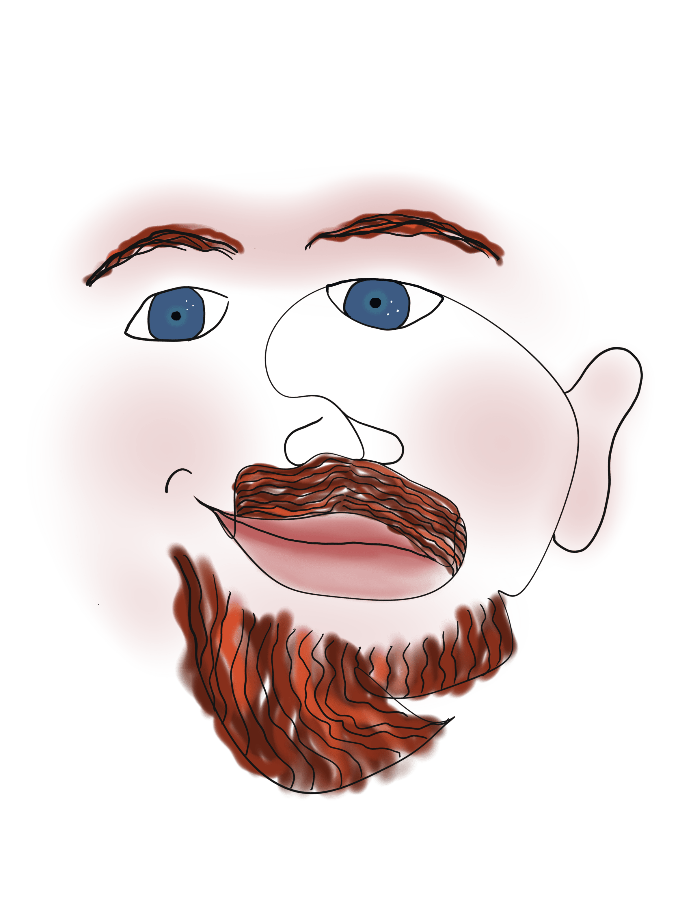 illustration of Sabian Symbol a man's head