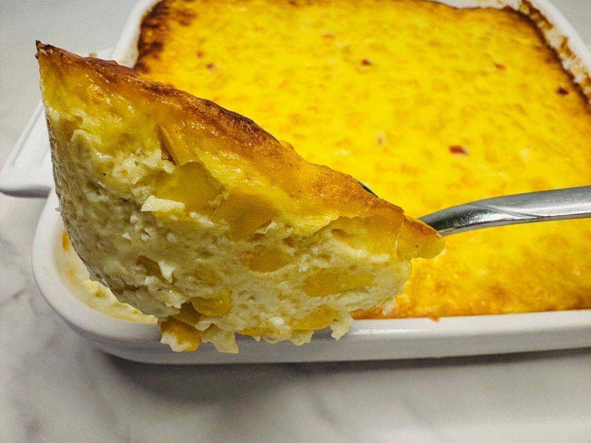 Corn pudding.