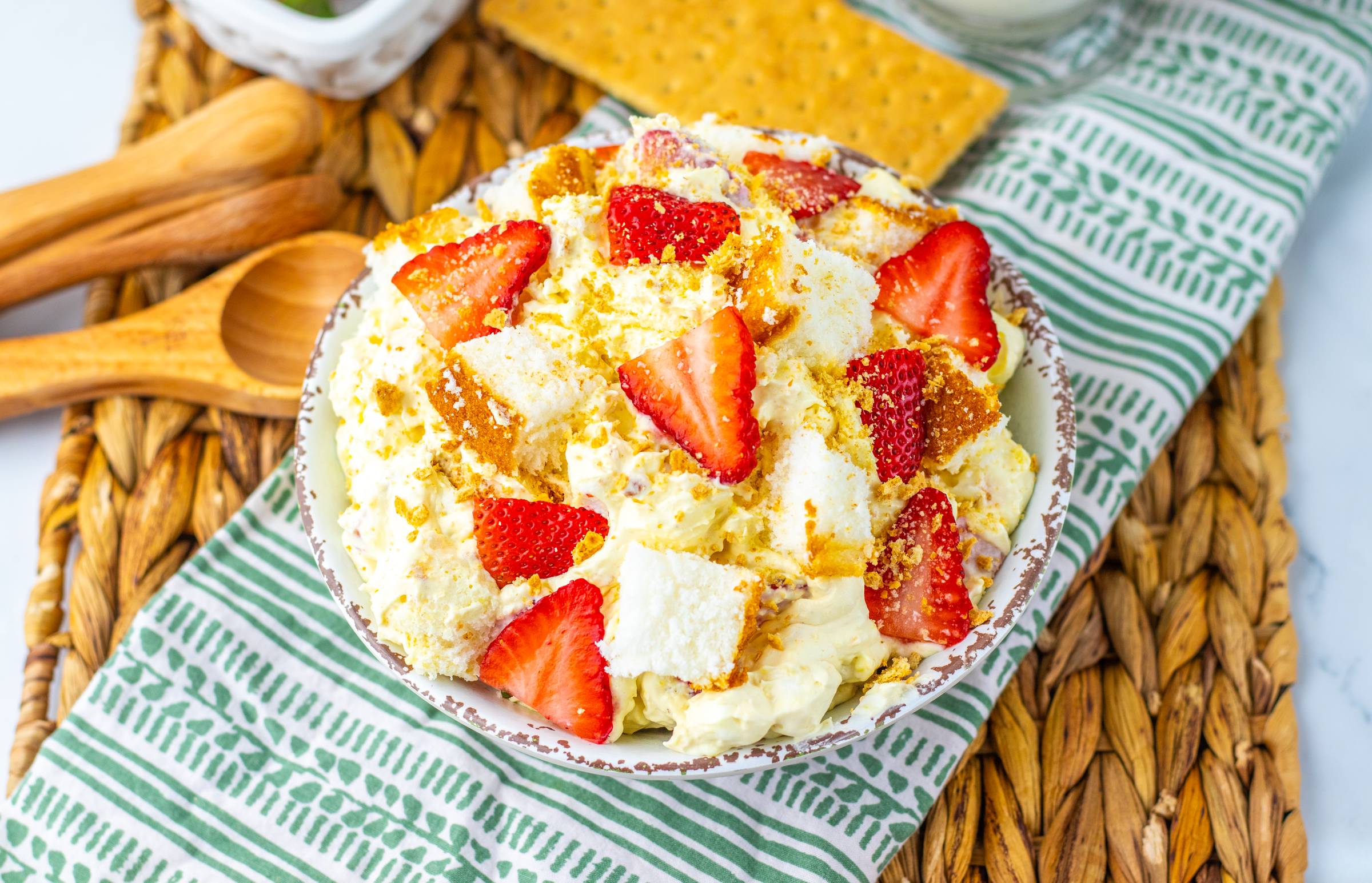 Strawberry shortcake fluff salad.