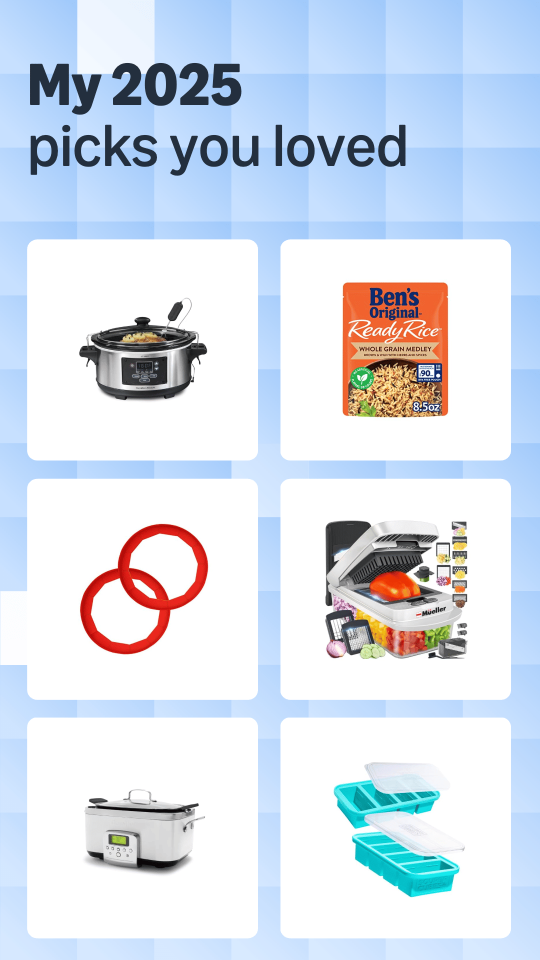 collage of 6 top selling amazon products.