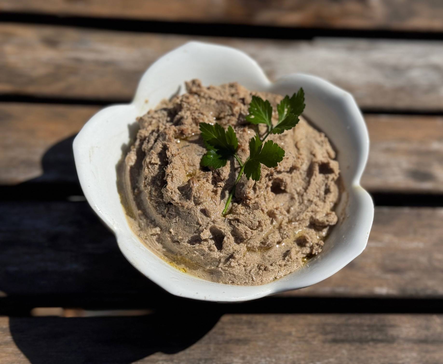 paté de foieet poitrine de poulet à l'orange et au thym