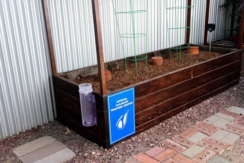 Raised garden bed. Copyright © Martha Retallick. All rights reserved.