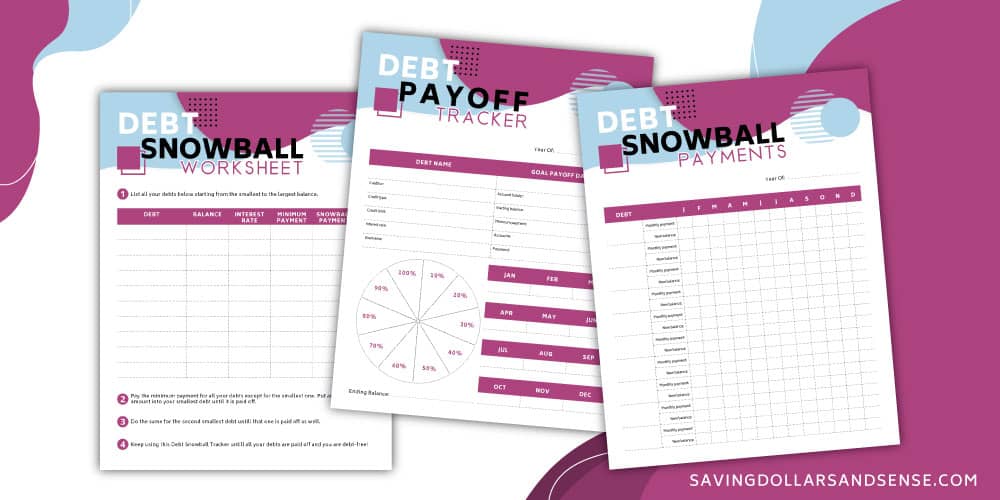 Free Printable Debt Snowball Worksheets