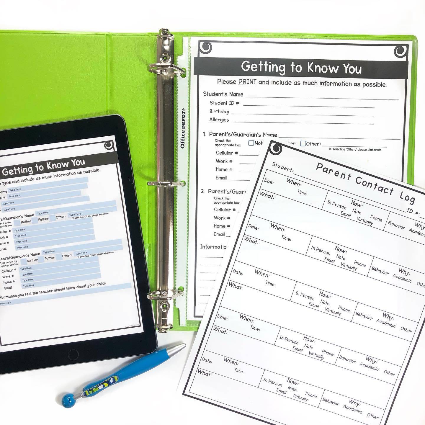 Parent Communication Binder Keeping It All Together Your Thrifty Co