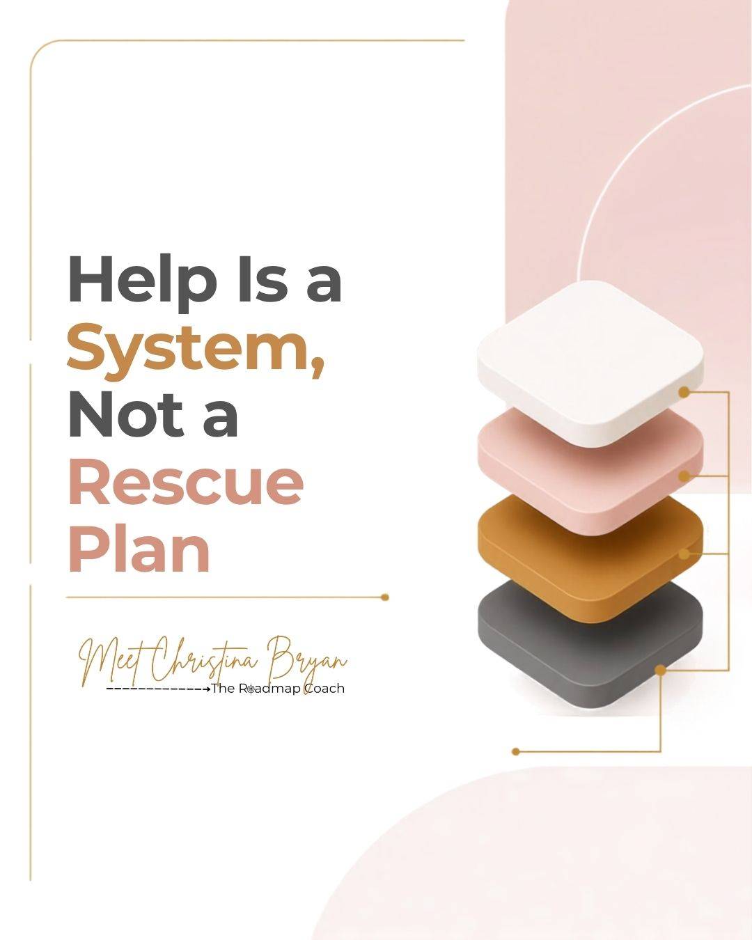 Help is a system, not a rescue plan