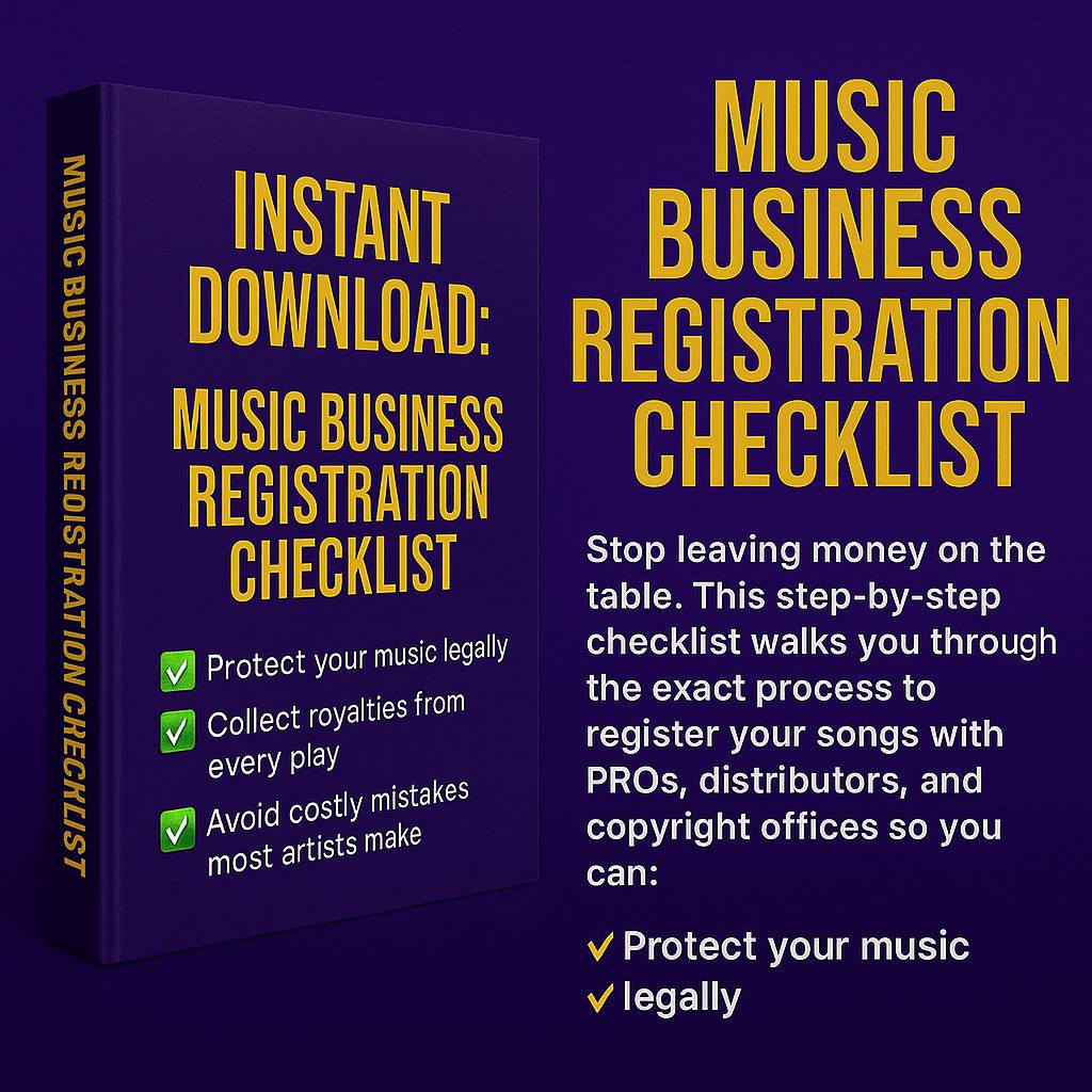 Music Business Registration Checklist