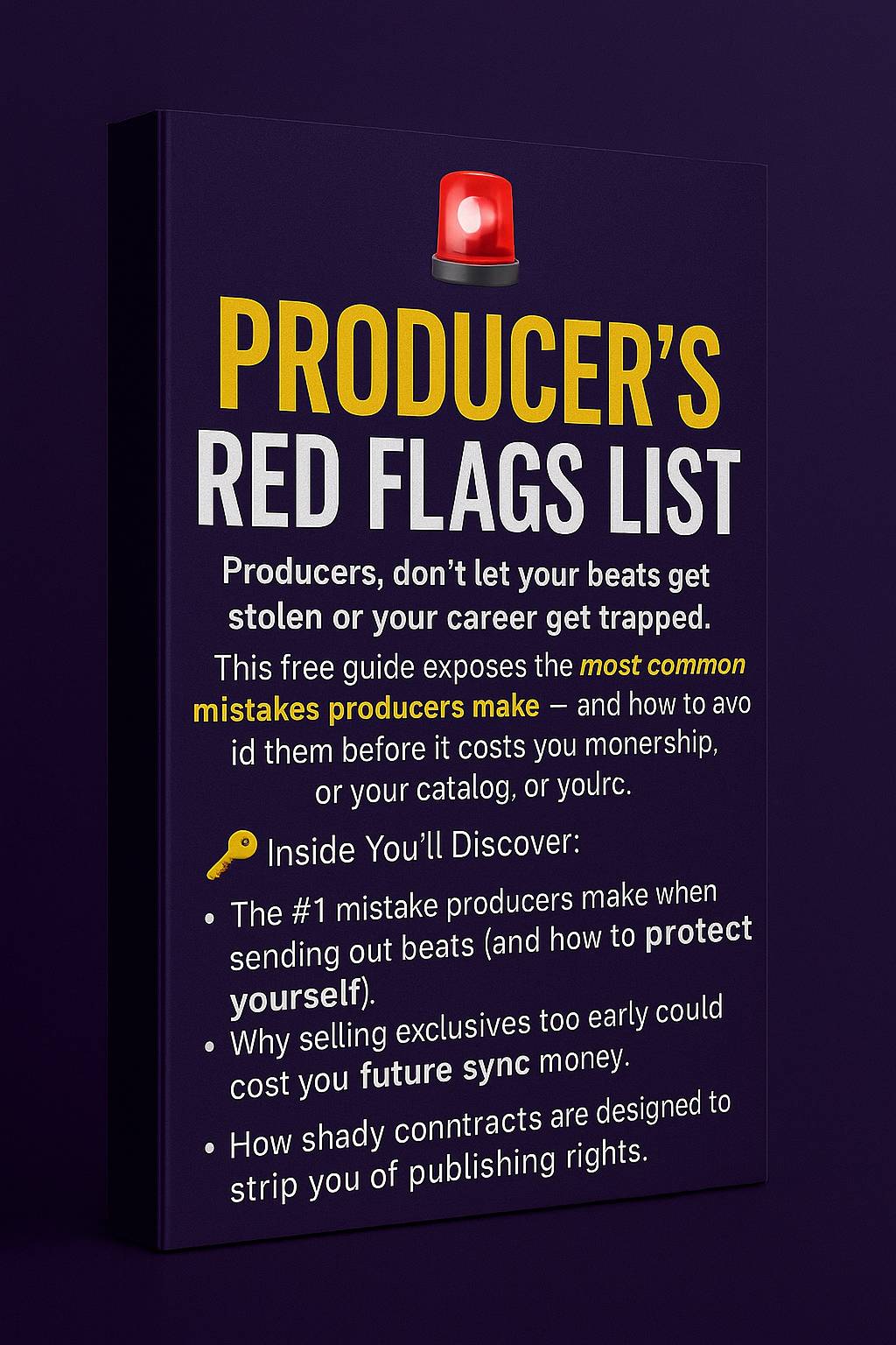 Producer's Red Flags List