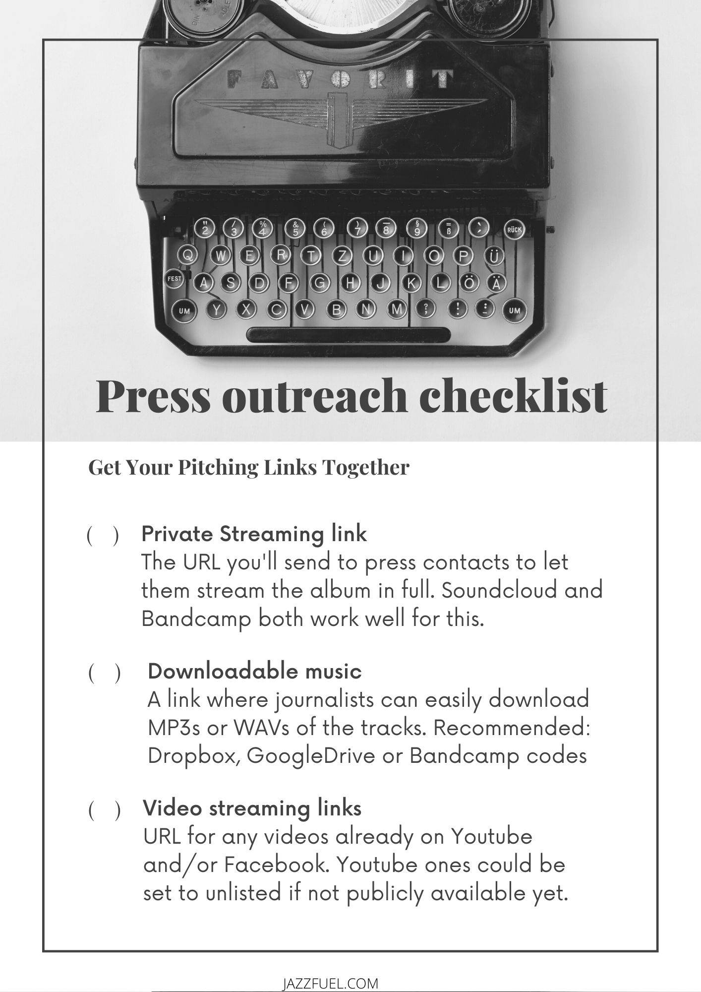 PR Pro - CLM - press outreach checklist