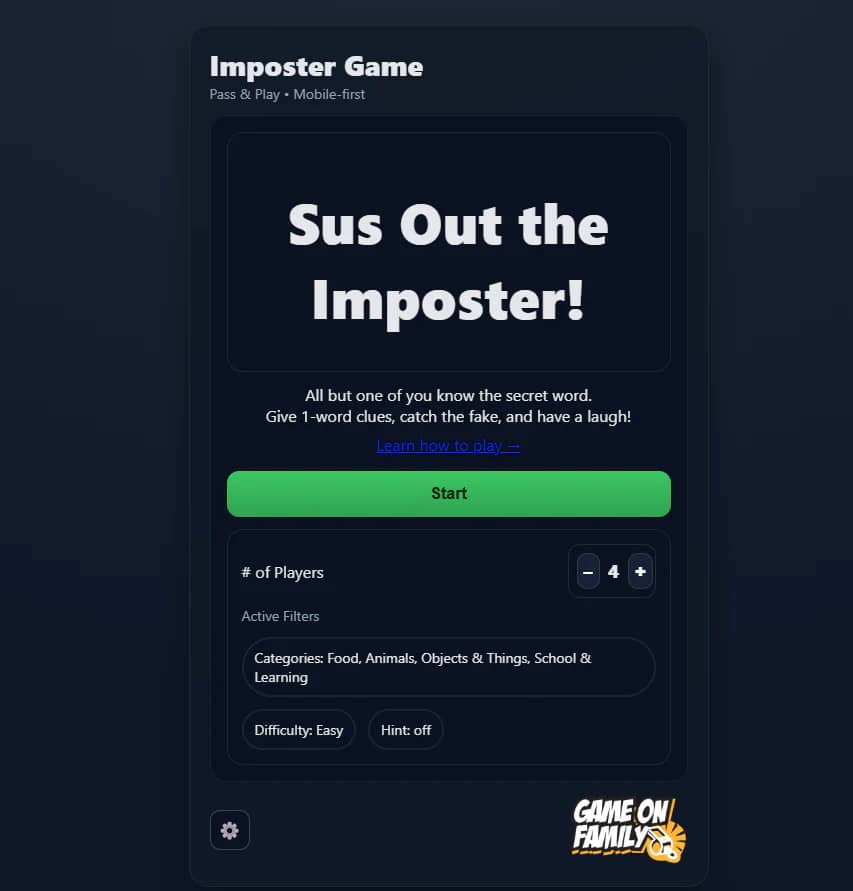 Sus out the imposter this Thanksgiving!