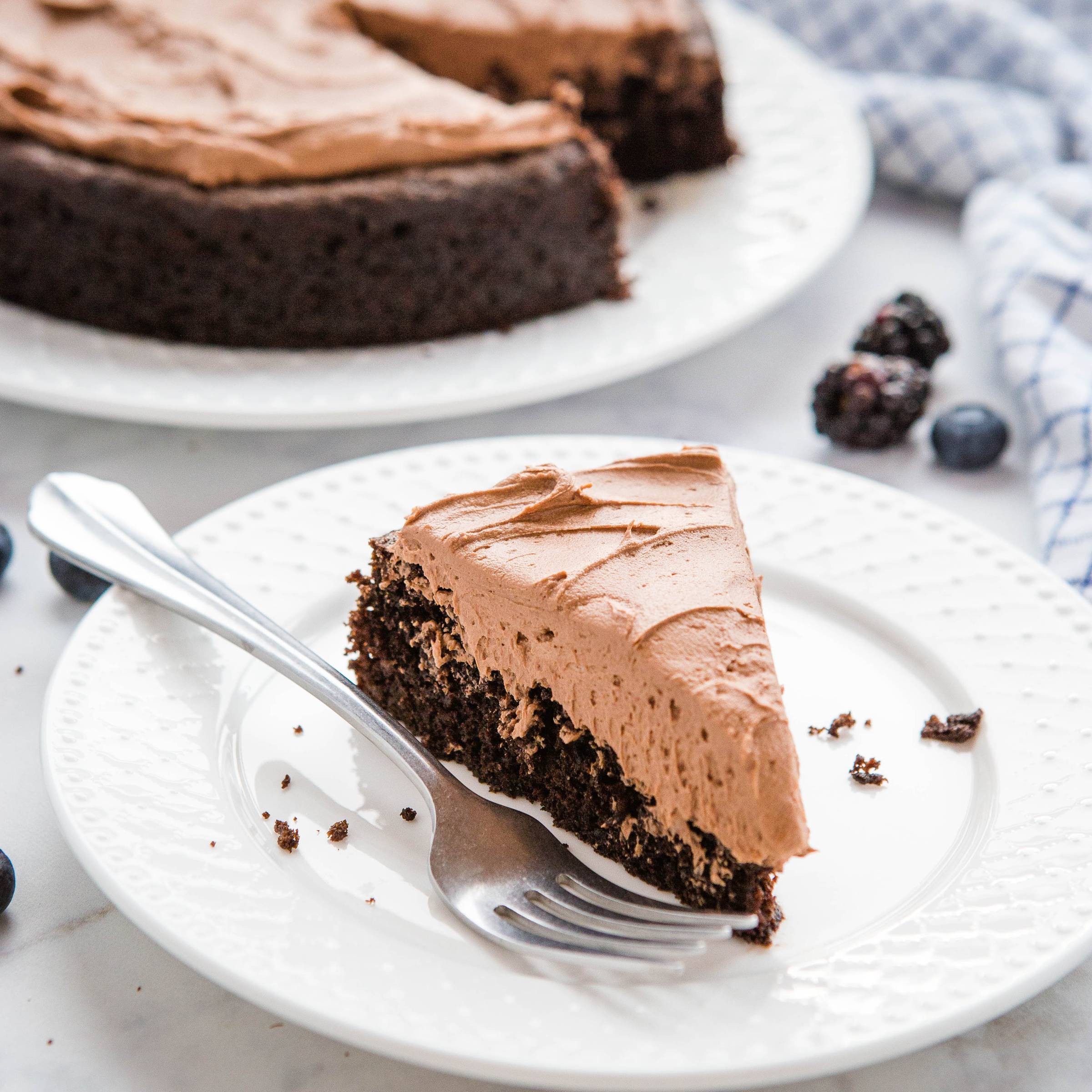 slice of best ever chocolate cake