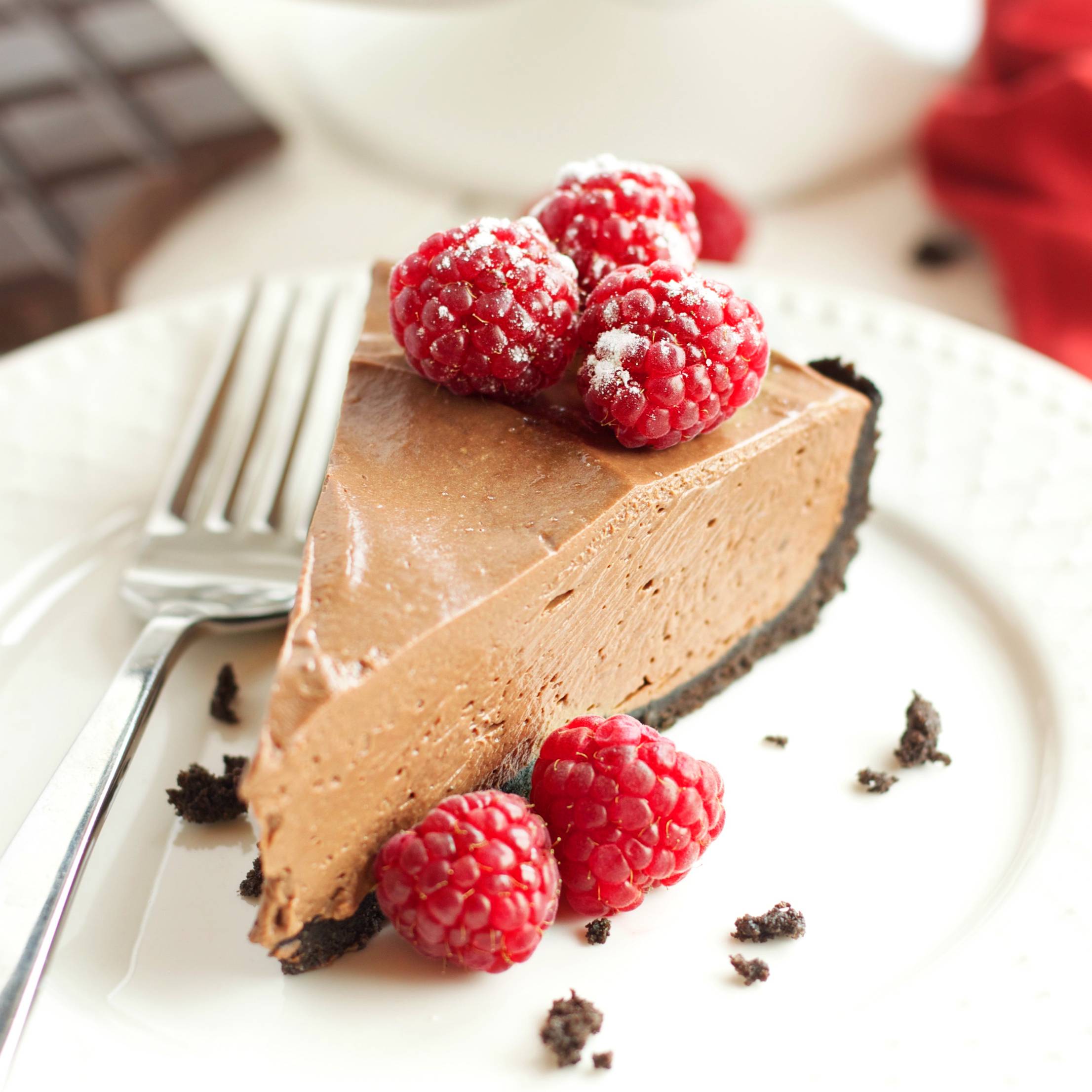 No bake chocolate mousse cheescake