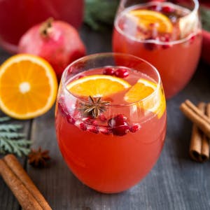 glass of Best Ever Christmas Punch